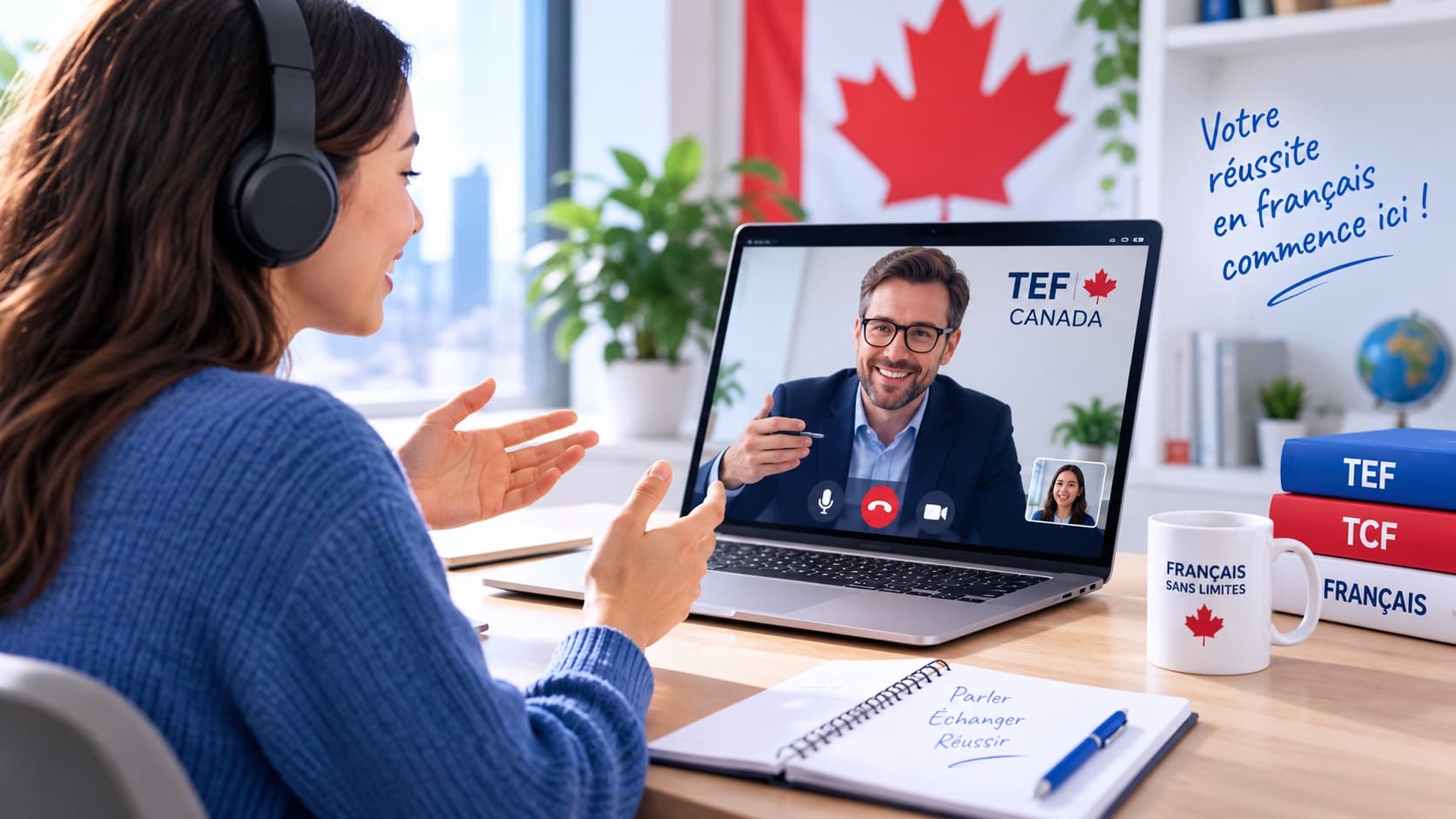 Illustration de la préparation au TEF Canada